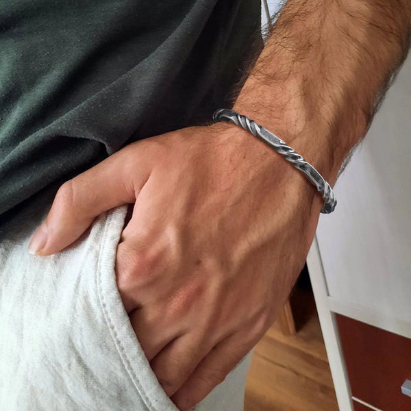 Geometric Bangle Bracelet