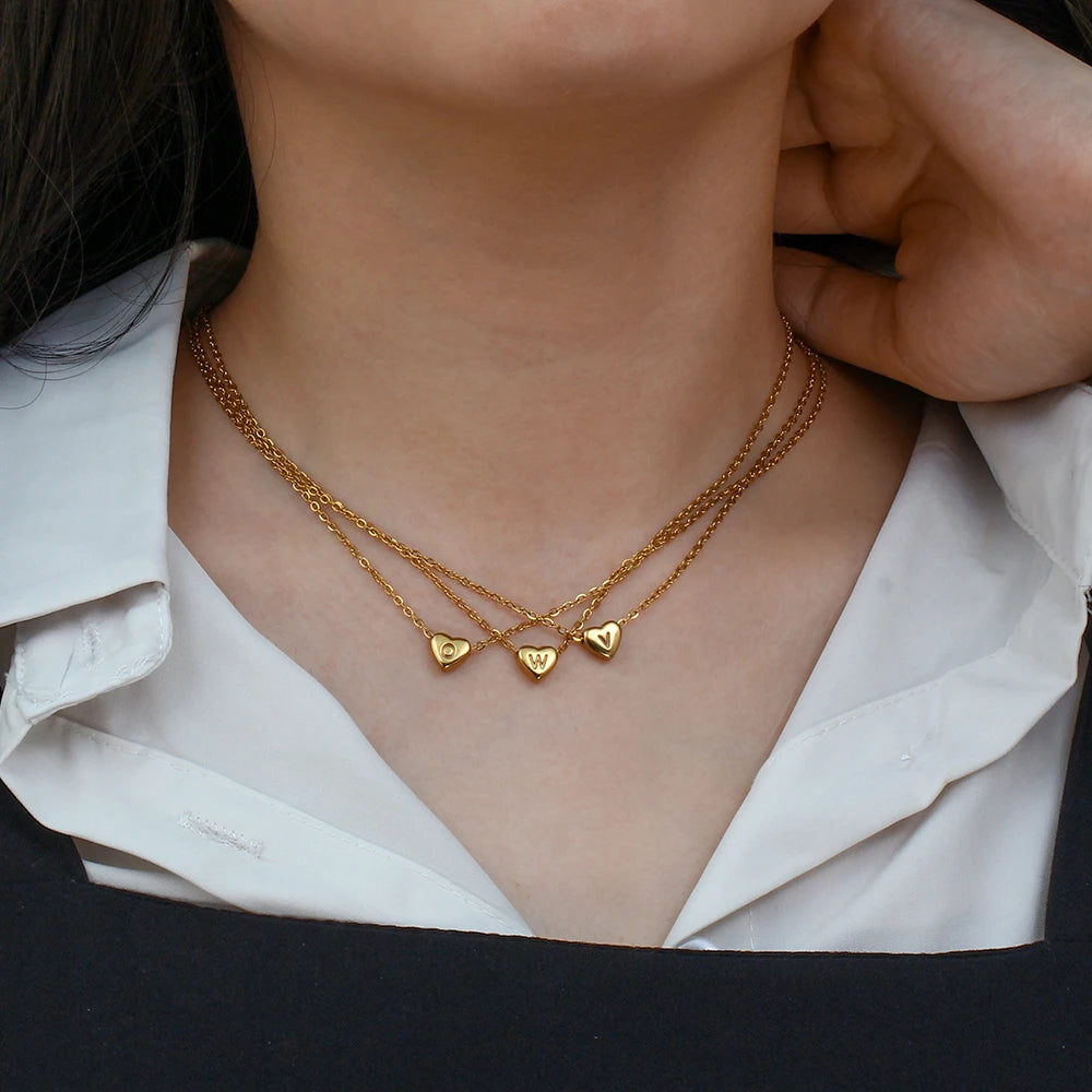 Heart Pendant Initial Edition 2 Edition 3 Necklace
