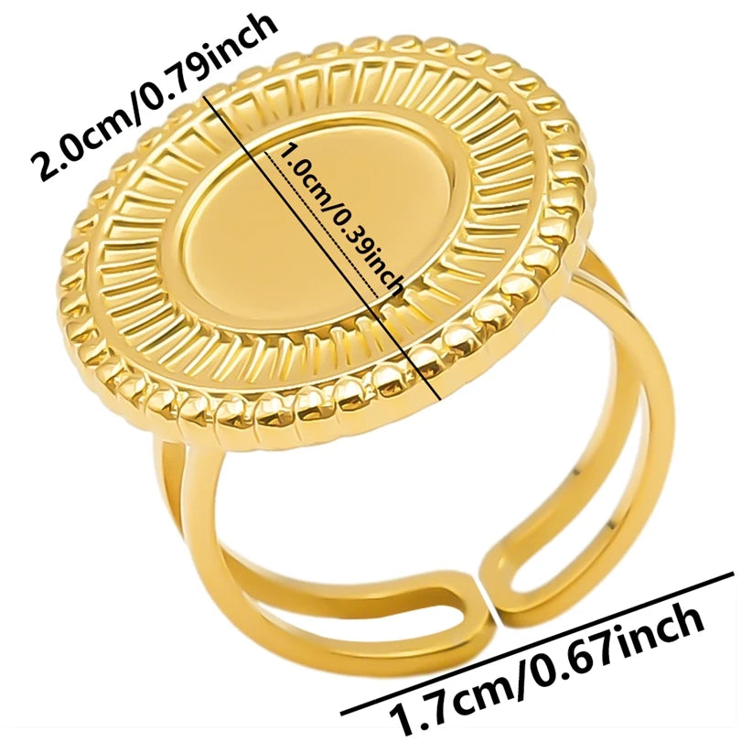 Teardrop Geometric Ring