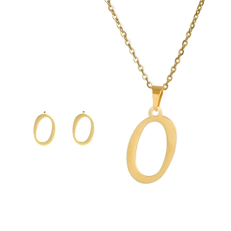 Initial Earrings