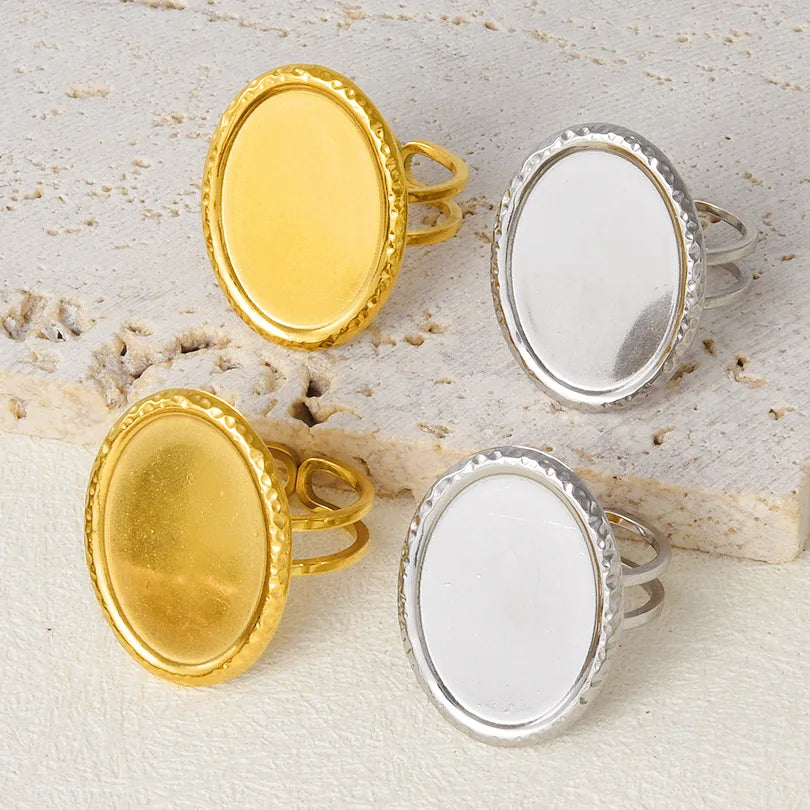 Teardrop Geometric Ring
