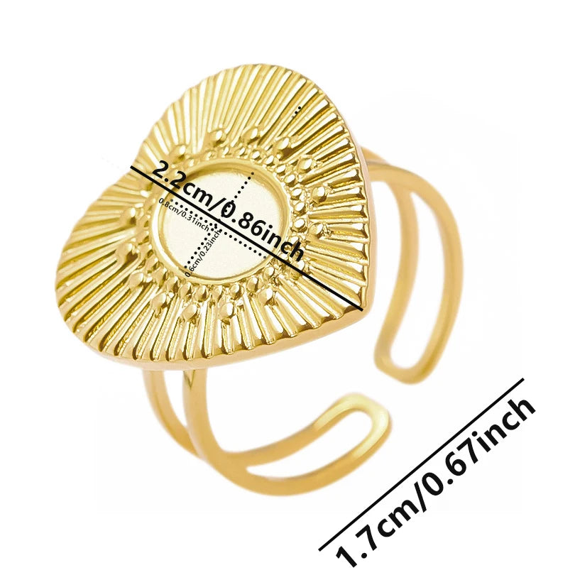 Teardrop Geometric Ring