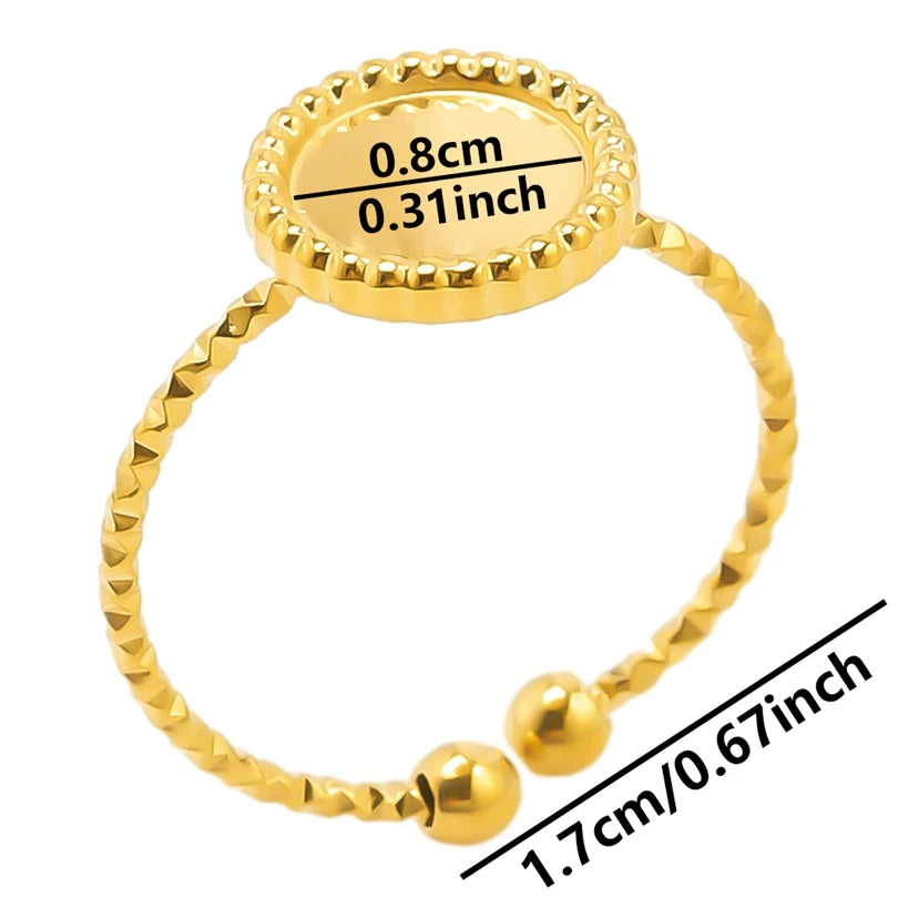 Teardrop Geometric Ring