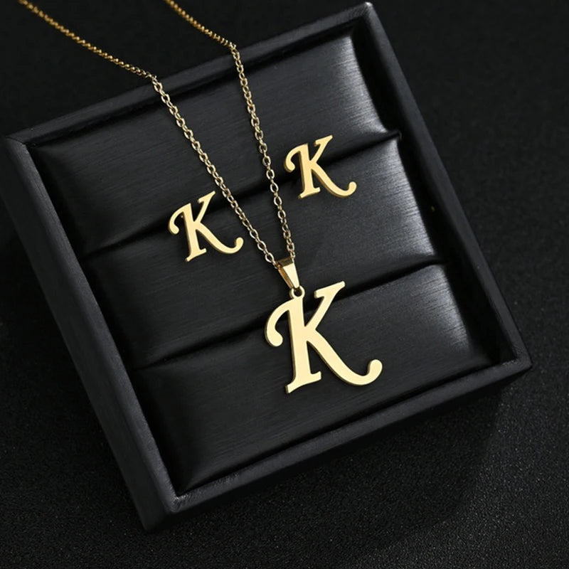 Initial Earrings