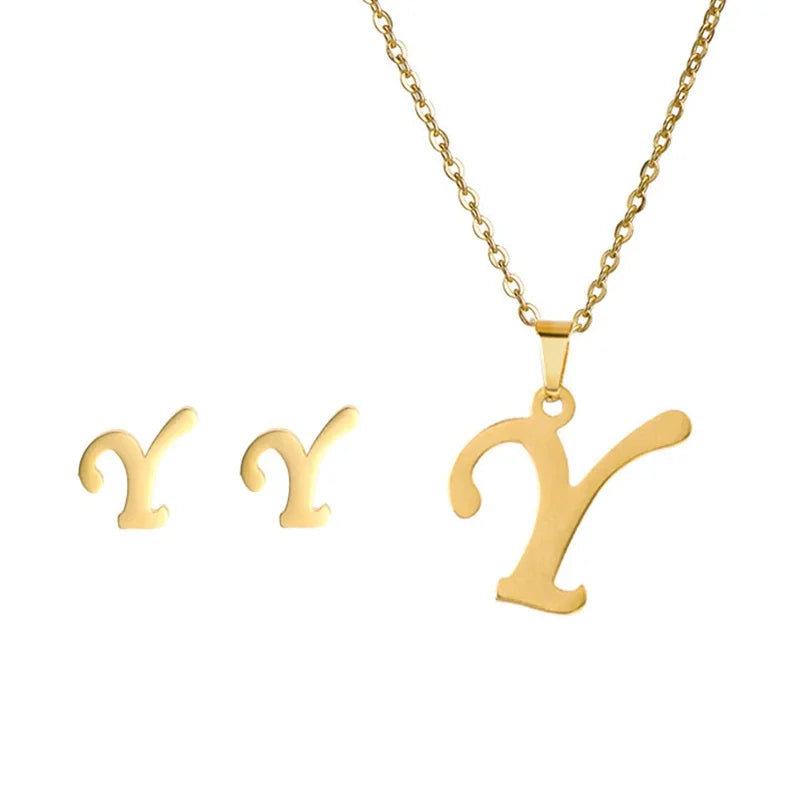 Initial Earrings