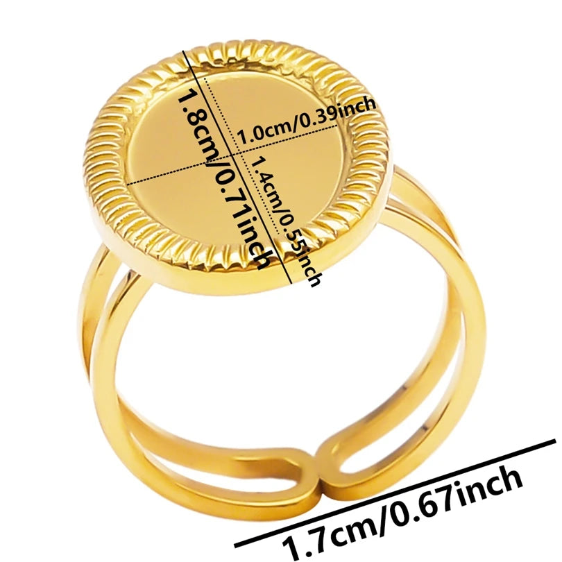 Teardrop Geometric Ring