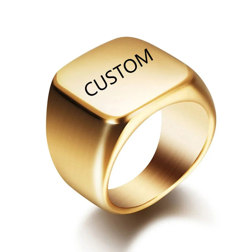Initial Signet Ring