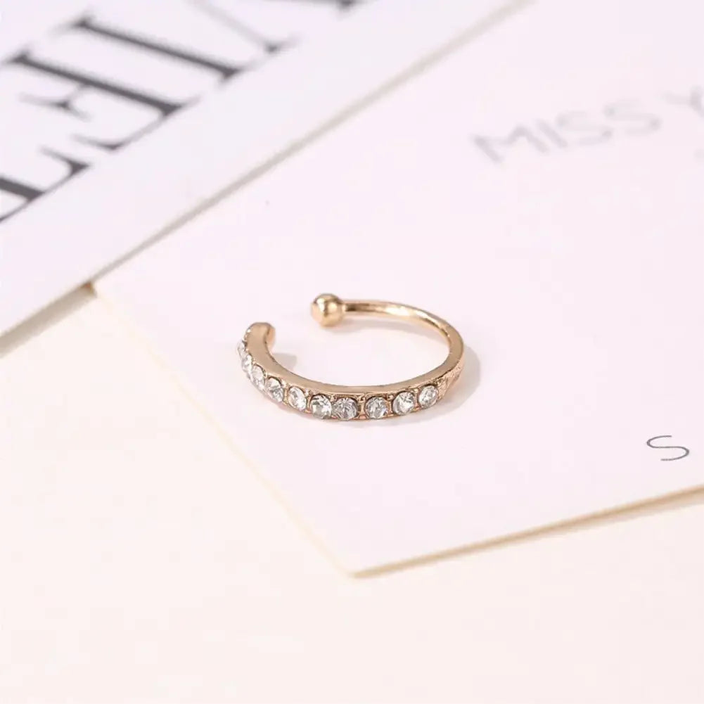 Zirconia Ear Cuff Earrings