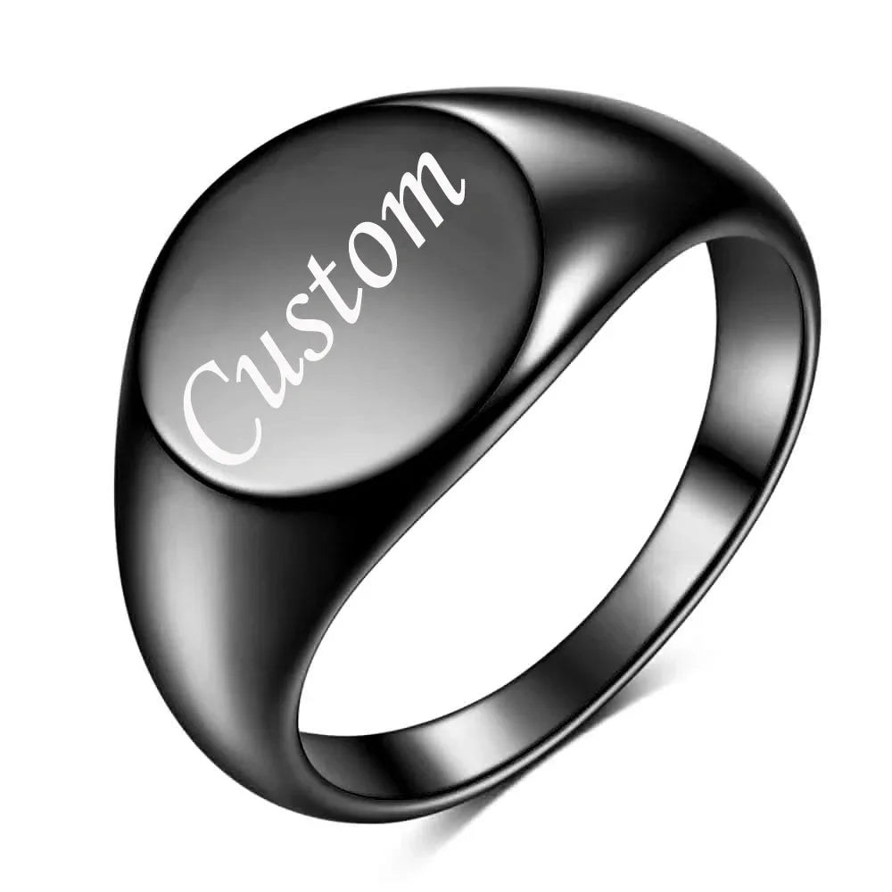 Initial Signet Ring
