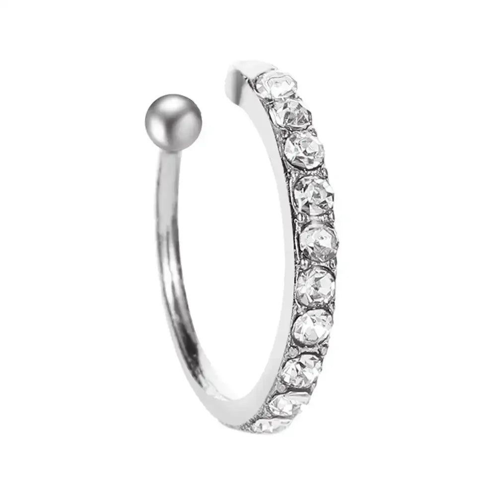 Zirconia Ear Cuff Earrings