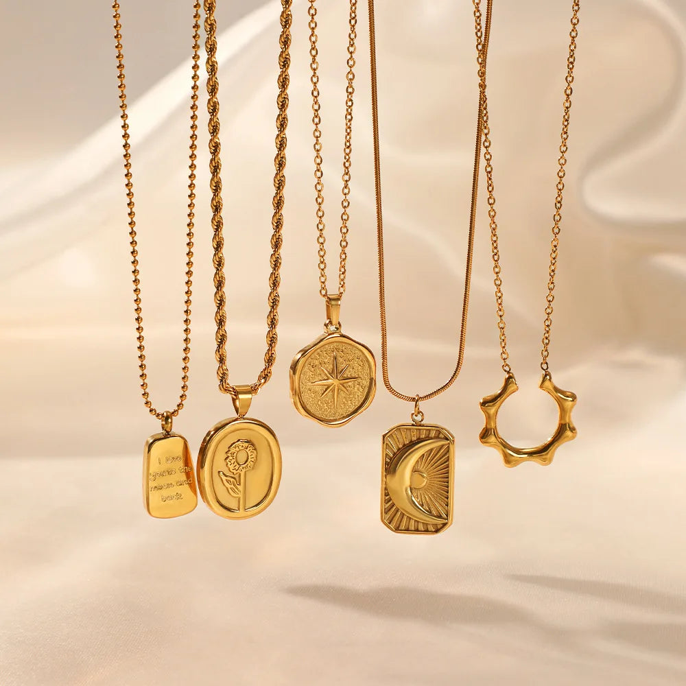 Celestial Tag Necklace