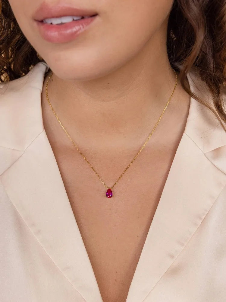 Teardrop Pendant Necklace