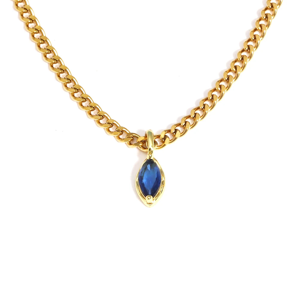 Pendant Zirconia Necklace