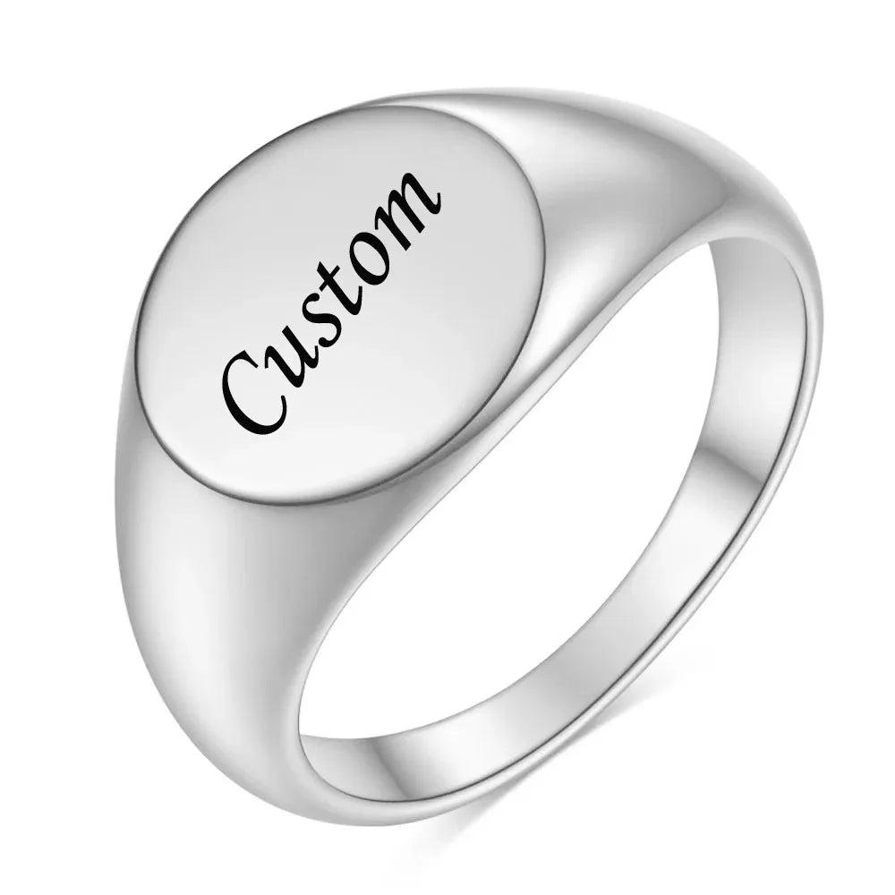 Initial Signet Ring