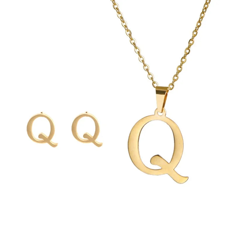 Initial Earrings