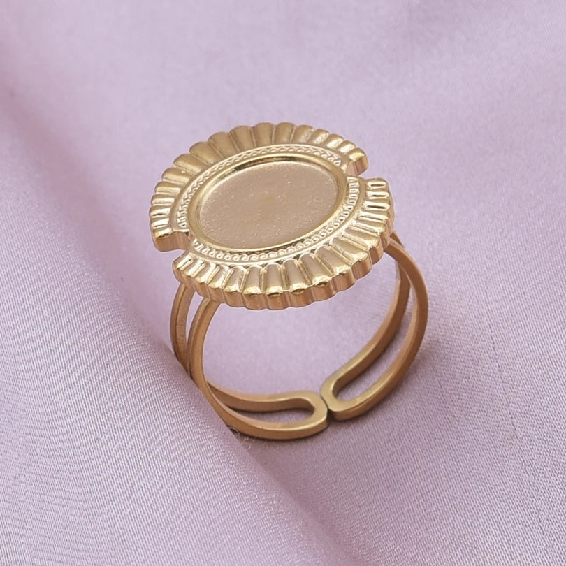 Teardrop Geometric Ring