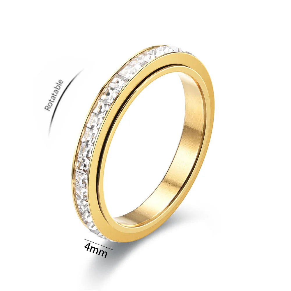 Spinner Crystal Ring