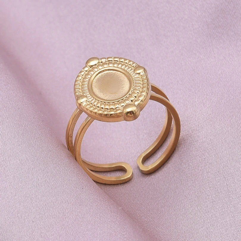 Teardrop Geometric Ring