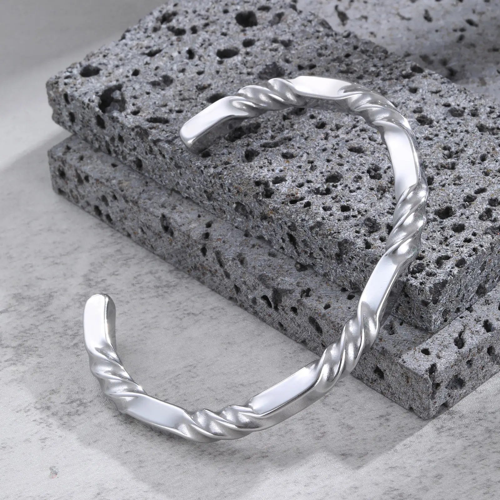Geometric Bangle Bracelet