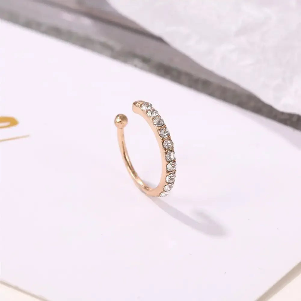 Zirconia Ear Cuff Earrings