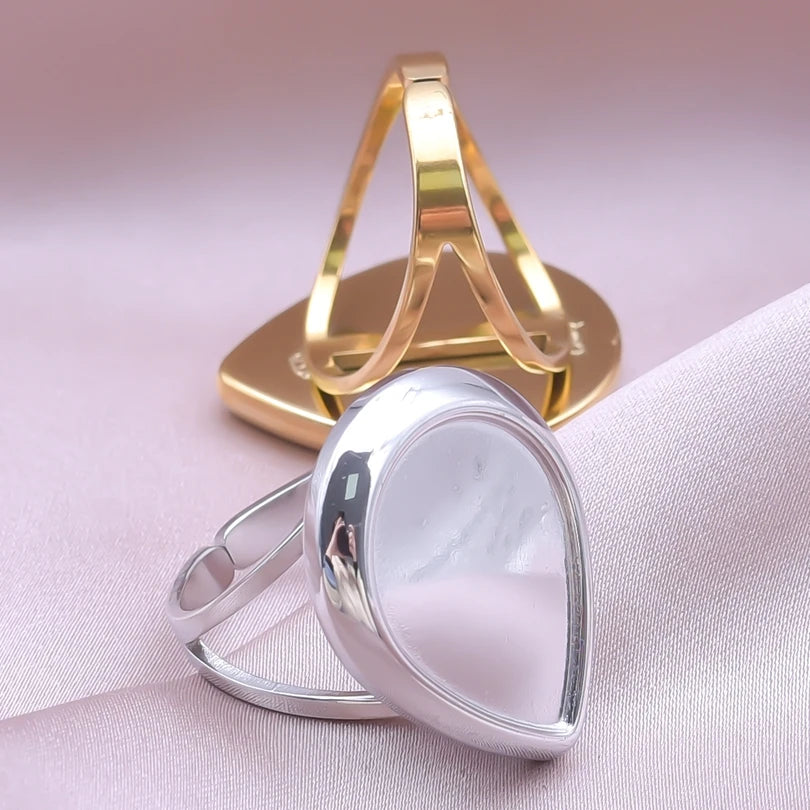 Teardrop Geometric Ring