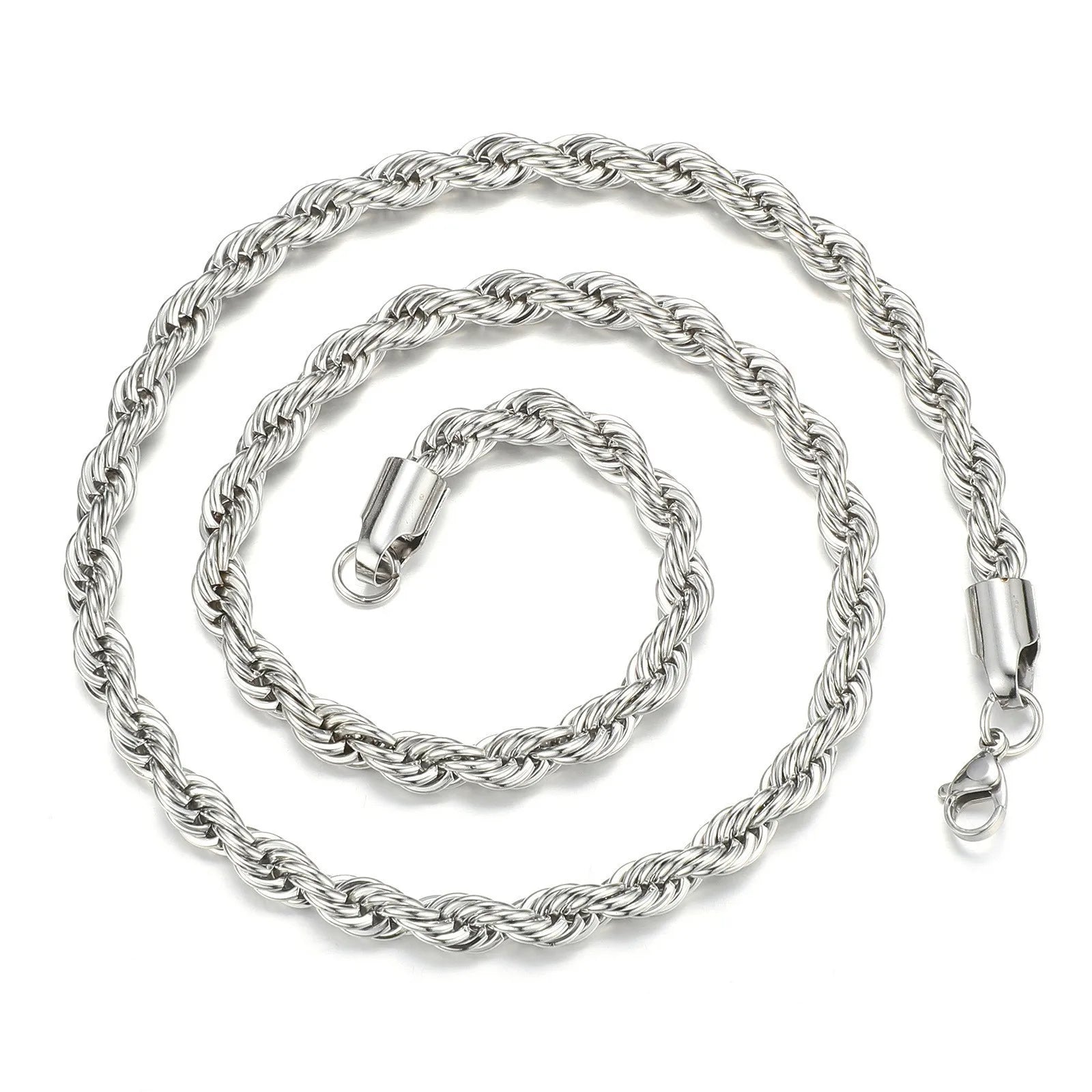 Rope Chain Pendant 3mm Necklace