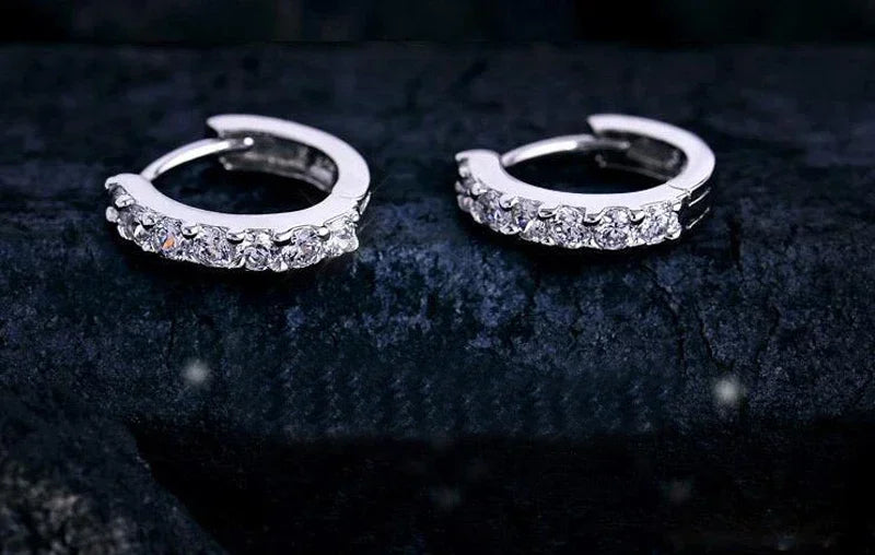 Zirconia Hoop Wedding Edition 2 Earrings