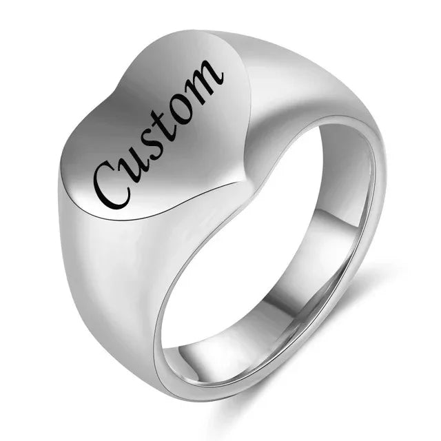 Initial Signet Ring