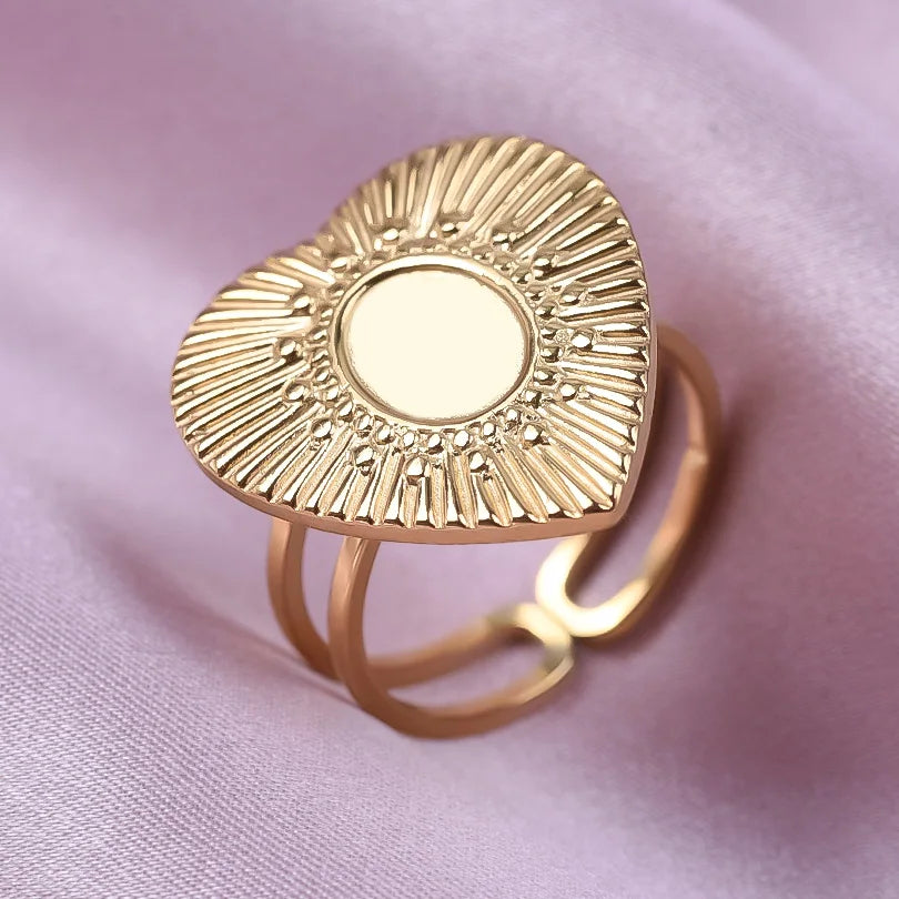 Teardrop Geometric Ring