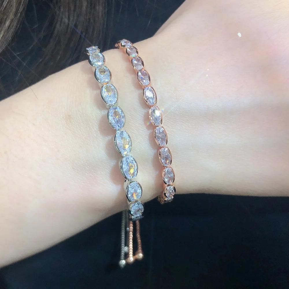 Tennis Crystal Mixed Shape Bracelet