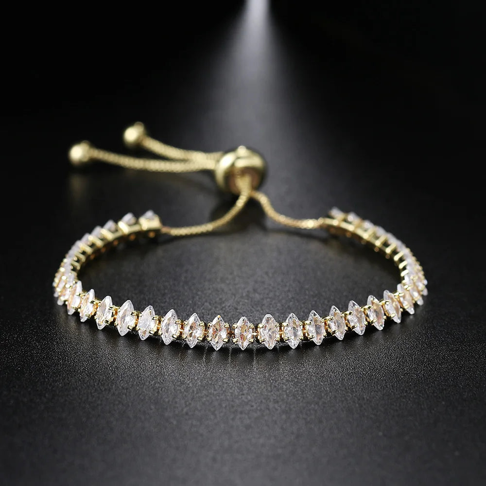 Tennis Crystal Mixed Shape Bracelet