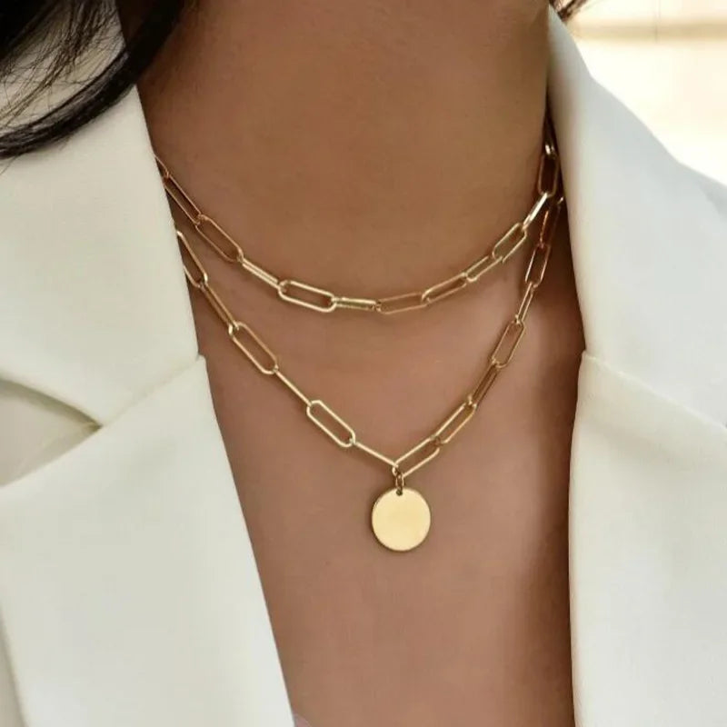 Snake Chain Layered Classic 3 Necklace