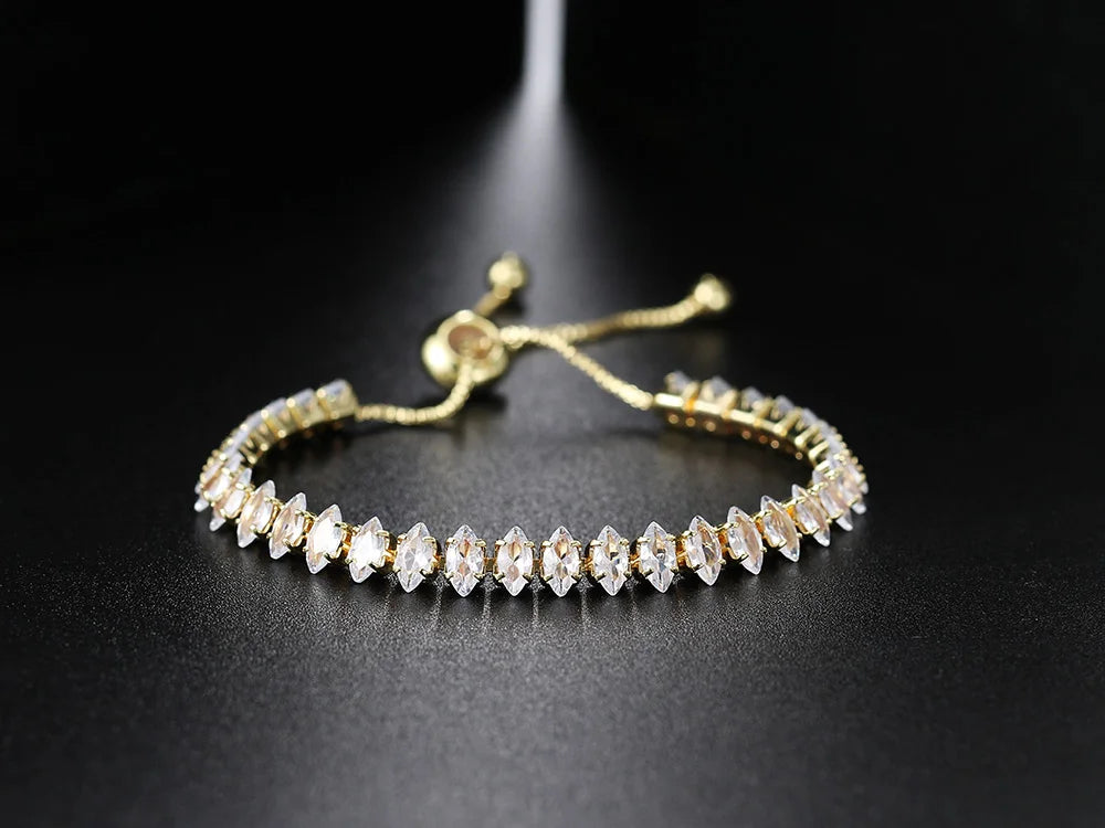 Tennis Crystal Mixed Shape Bracelet