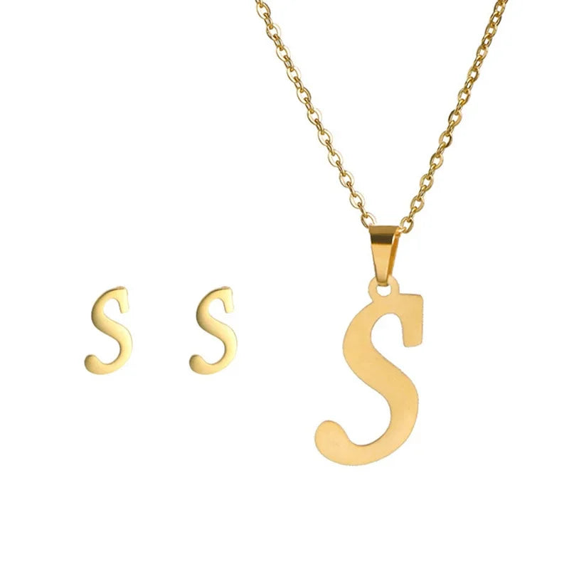 Initial Earrings