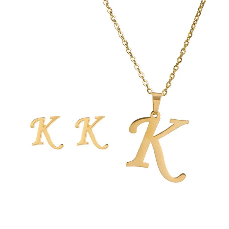Initial Earrings