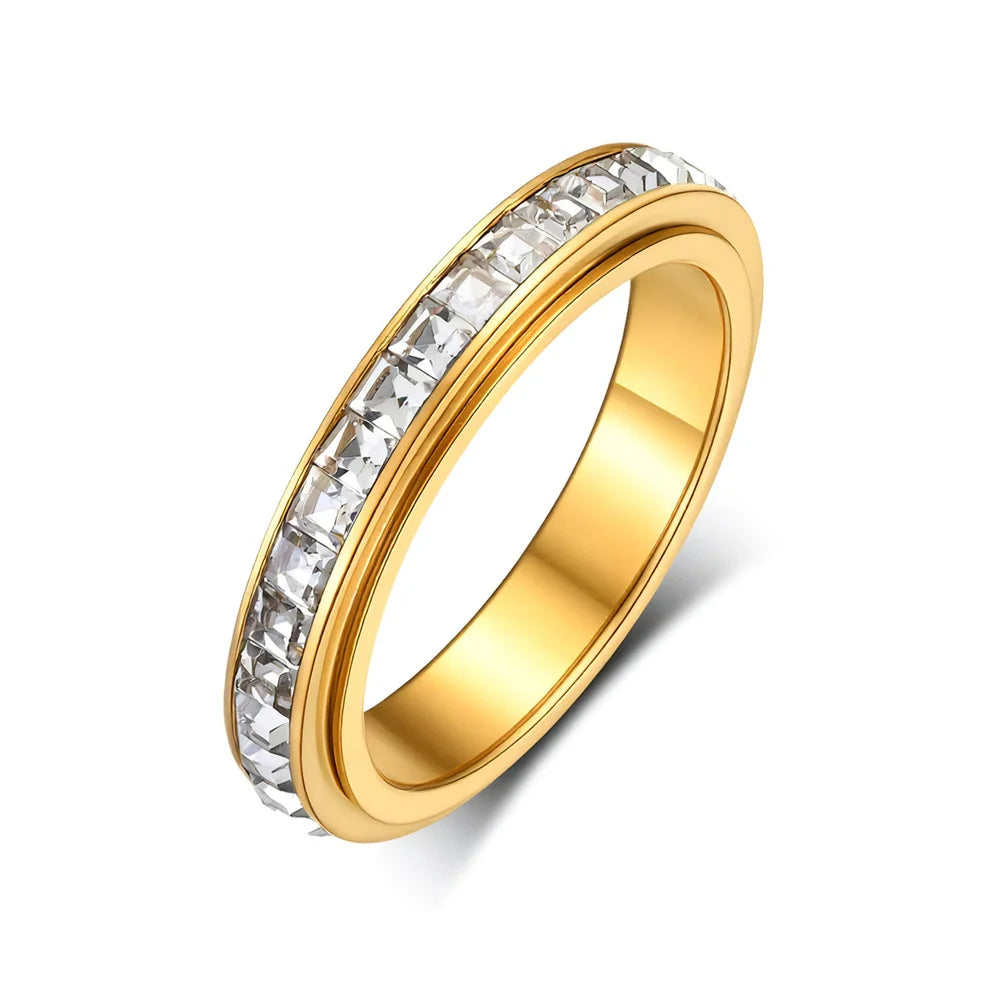 Spinner Crystal Ring