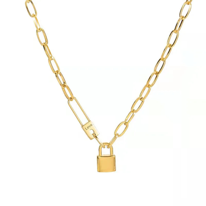 Lock Pendant Necklace