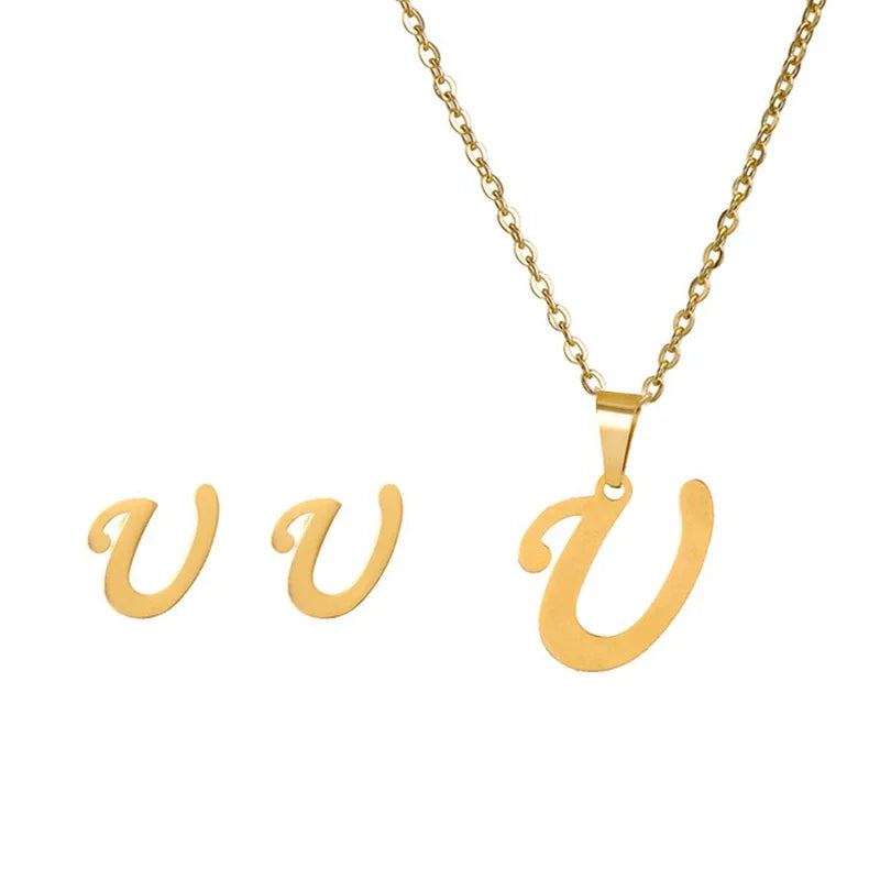Initial Earrings