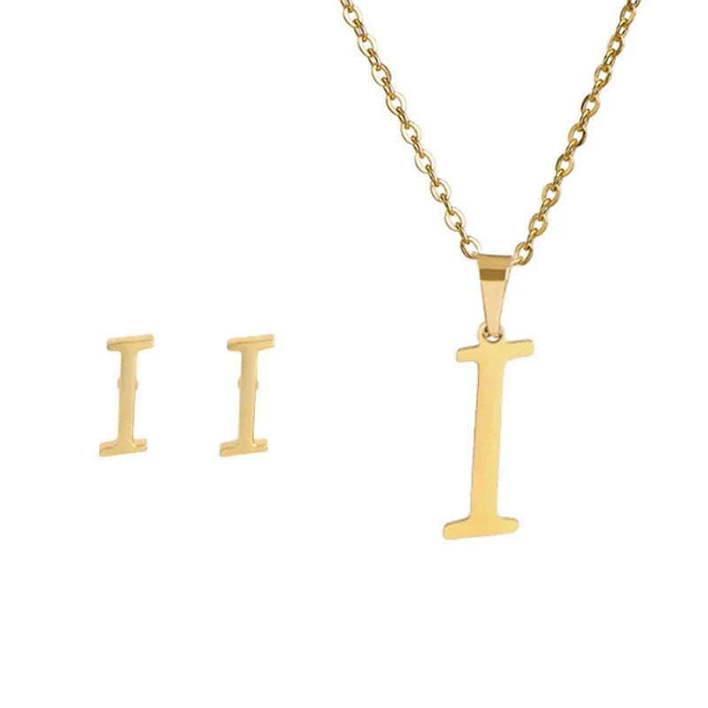 Initial Earrings