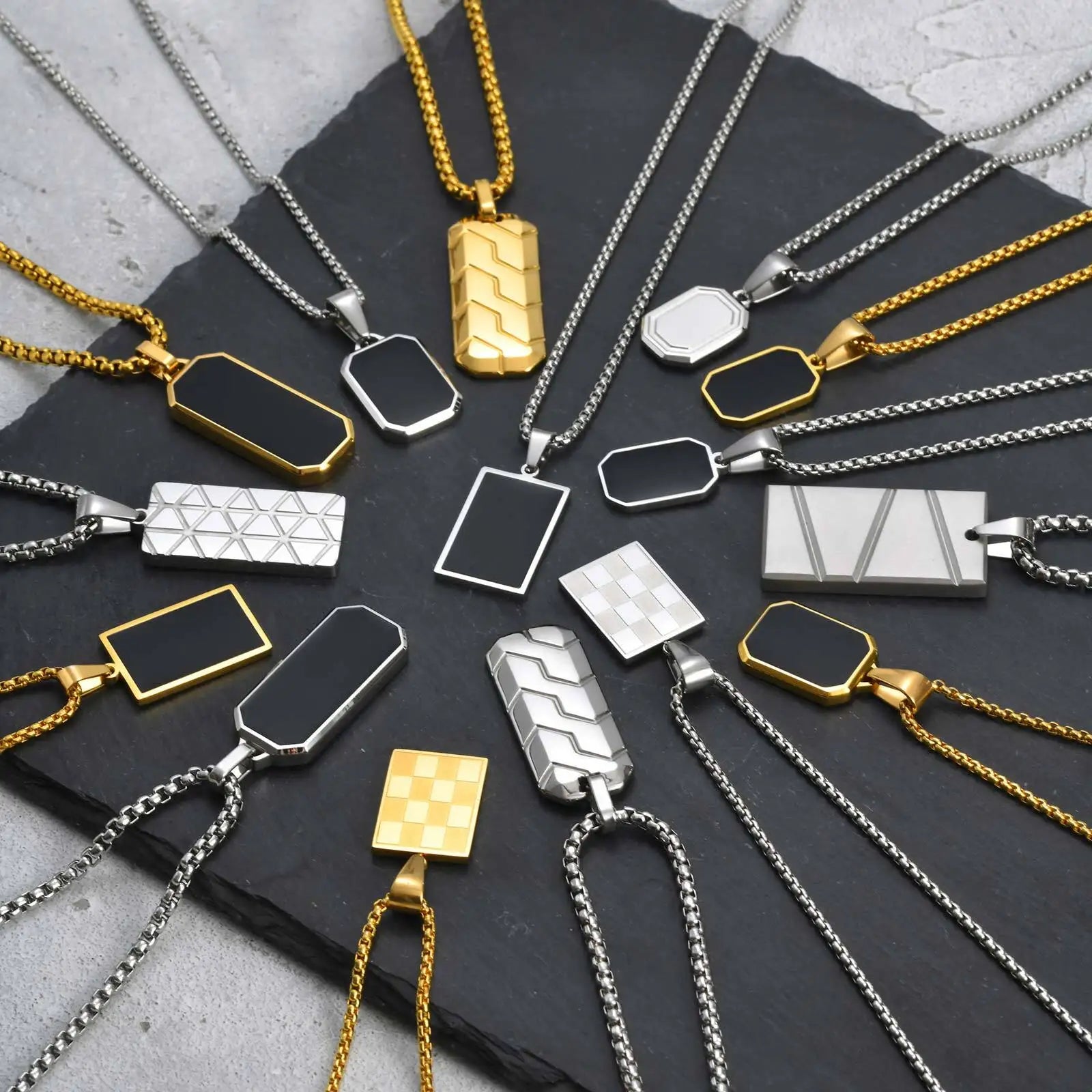 Tag Pendant Necklace