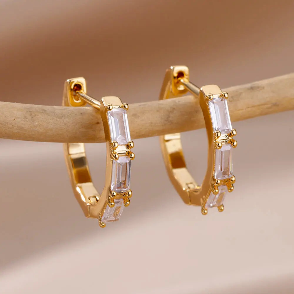 Heart Zirconia Earrings