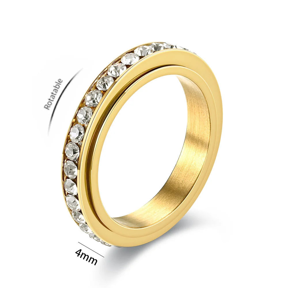 Spinner Crystal Ring