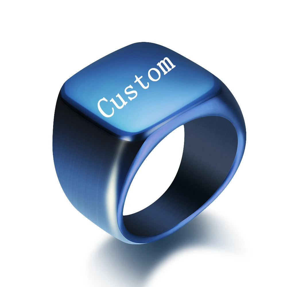 Initial Signet Ring
