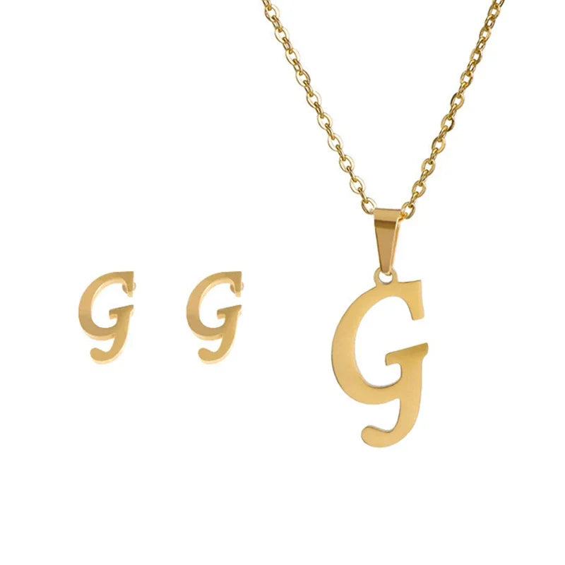 Initial Earrings