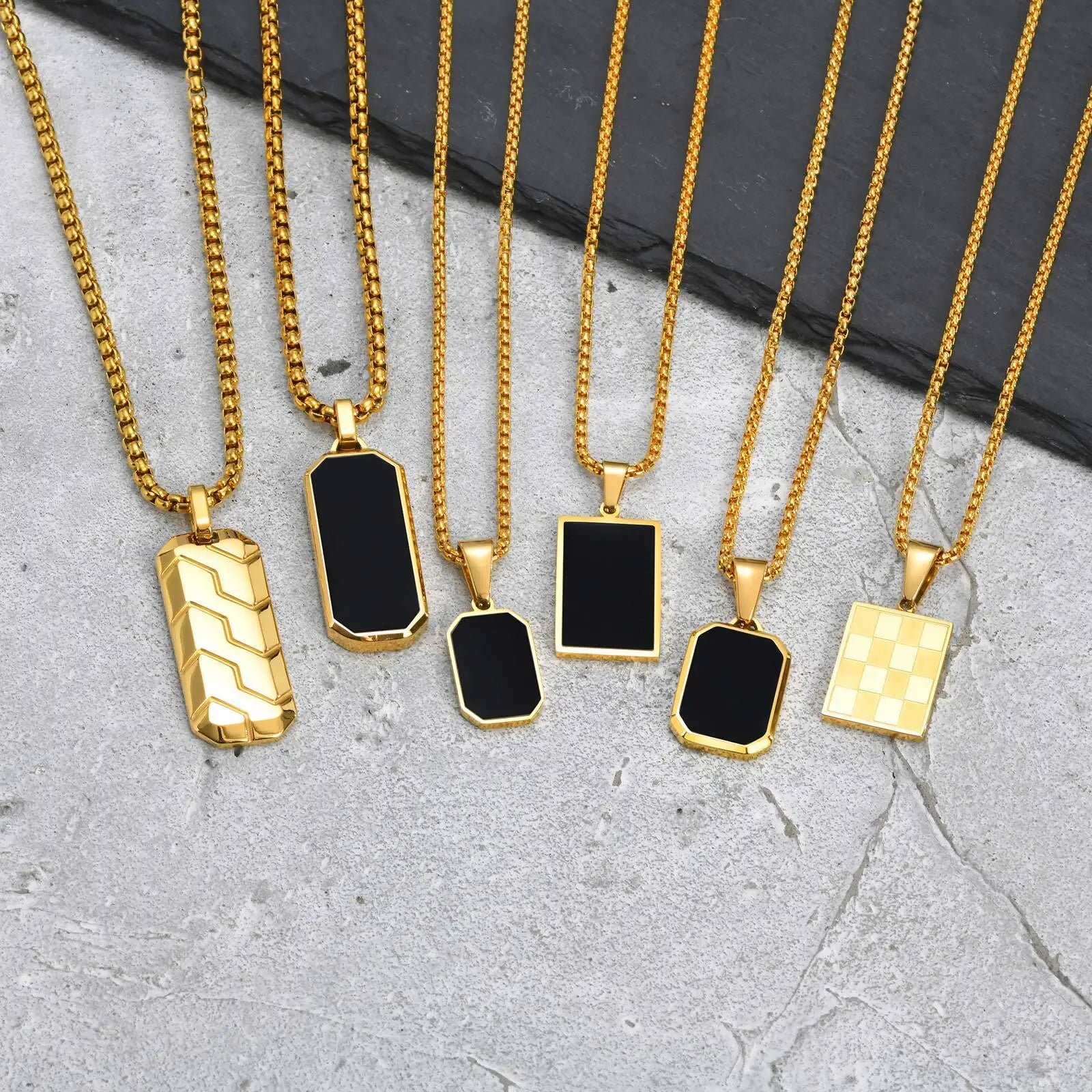 Tag Pendant Necklace