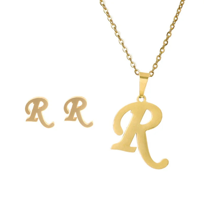 Initial Earrings