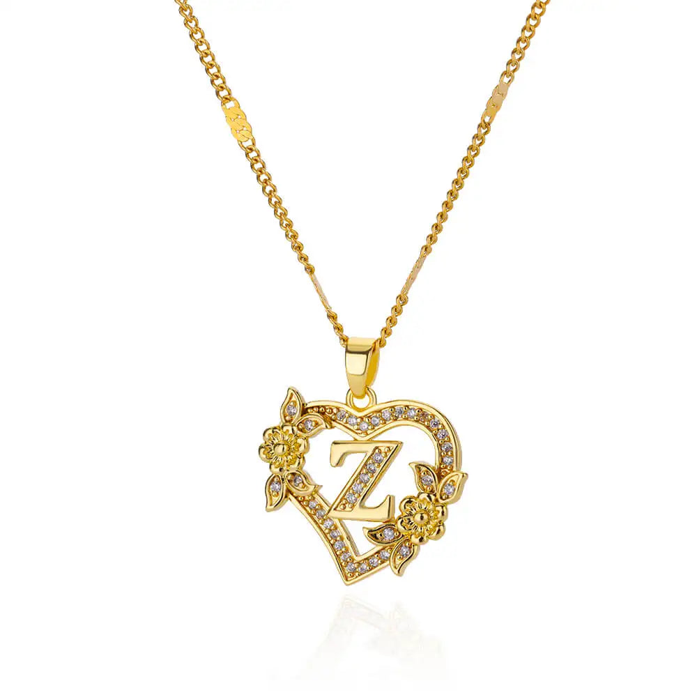 Heart Floral Necklace