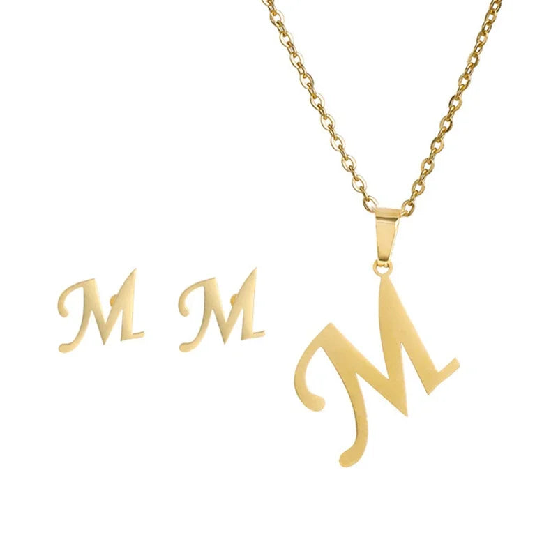 Initial Earrings