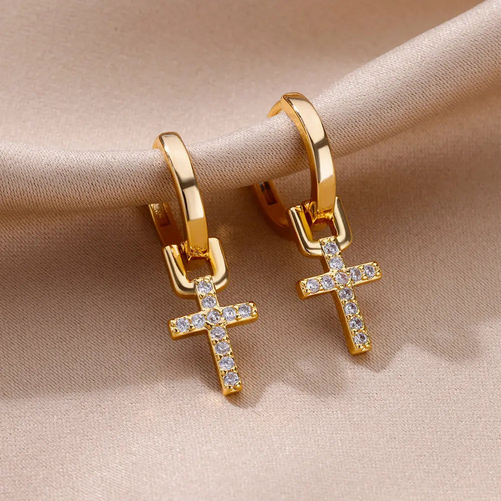 Heart Zirconia Earrings