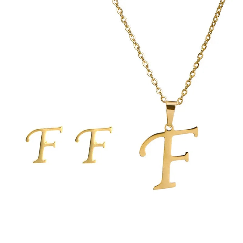 Initial Earrings